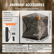 VEVOR Hunting Blind 270° See Through Ground Blind 3 Windows Mesh για 1-2 άτομα