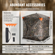 VEVOR Hunting Blind 270° See Through Ground Blind 3 Windows Mesh για 2-3 άτομα