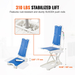 VEVOR Electric Chair Lift 19,96" Lift Elderly off Floor 310 LBS Seniors Patient