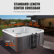 VEVOR Hot Tub Cover Lift, Spa Cover Lift, Υδραυλικό, Ύψος 33,1" - 41,3" Πλάτος 53,1" - 92,5" Ρυθμιζόμενο, Εγκατεστημένο από κάτω σε μία πλευρά, Κατάλληλο για διάφορα μεγέθη υδρομασάζ, Spa
