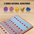 VEVOR Far Infrared Heating Pad 5 Natural Crystal Gemstones Heating Mat 40" x 20