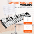 VEVOR 32 Note Glockenspiel Ξυλόφωνο σετ κουδουνιών με σφύλες, μπαστούνια τυμπάνου και βάση