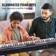 VEVOR 61 Key Digital Keyboard Piano Electric Φορητό με ρυθμιζόμενη βάση