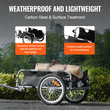 VEVOR Bike Cargo Trailer, χωρητικότητα 100 lbs, βαρέως τύπου καρότσι ποδηλάτου, αναδιπλούμενο συμπαγές χώρο αποθήκευσης & γρήγορη απελευθέρωση με γενικό κοτσαδόρο, τροχοί 16", ασφαλείς ανακλαστήρες, χωράει σε τροχούς ποδηλάτου 22"-28