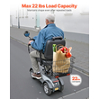 VEVOR Scooter Rear Basket Καλάθι βαρέως τύπου Mobility with Handle 1 in Receiver