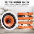 VEVOR 4PCs 8 in ηχεία οροφής 100W χωνευτή βάση οροφής & ηχεία στον τοίχο