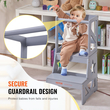 Σκαμπό κουζίνας VEVOR Toddler Step Stool Φυσικό ξύλο πεύκου 150LBS Γκρι