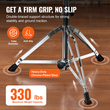 VEVOR Drum Throne, 19,3 έως 23 ίντσες / 490-585 mm ρυθμιζόμενο ύψος, επενδεδυμένο κάθισμα τυμπάνου με αντιολισθητικά πόδια 5A Drumsticks 330 lbs / 150 kg Μέγιστο βάρος χωρητικότητας, 360° Περιστρεφόμενη καρέκλα τυμπάνου