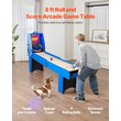 VEVOR 8 ft Roll & Score Arcade Τραπέζι παιχνιδιών Ηλεκτρονικός σκόρερ Αίθουσα παιχνιδιών 4 μπάλες