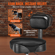 VEVOR Drum Throne με πλάτη, 19,3-25,2 ίντσες/490-640 mm ρυθμιζόμενο ύψος, υδραυλική σέλα με επένδυση τυμπάνου κάθισμα με αντιολισθητικά πόδια τύμπανα 500 lbs/227 kg Μέγιστη χωρητικότητα, 360° Περιστροφή για Drummer