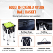 VEVOR Tennis Ball Hopper Καλάθι διδασκαλίας τένις καλάθι με ρόδες 180 μπάλες