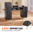 Επιτραπέζιο μανικιούρ VEVOR Γυάλινο Top Nail Desk Makeup Station με στήριγμα καρπού