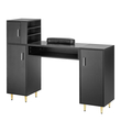 Επιτραπέζιο μανικιούρ VEVOR Γυάλινο Top Nail Desk Makeup Station με στήριγμα καρπού