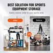 VEVOR Sports Equipment Garage Organizer Ράφι αποθήκευσης μπάλας Sport Gear Αποθήκευση παιχνιδιών