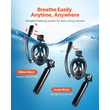 VEVOR 0,5L Scuba Tank 32,81 ft Depth Diving Φορητή δεξαμενή κατάδυσης με αντλία