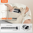 VEVOR 88 Key Roll Up Φορητό ρολό πιάνου 128 Rhythms Tones Επαναφορτιζόμενο
