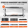 VEVOR 4U Rack Case Server Rack Cabinet 14 σε βάθος με λαβή κατασκευής ABS