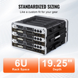 VEVOR 6U Rack Case Server Rack Cabinet 19 σε βάθος με λαβή κατασκευής ABS