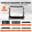 VEVOR 8U Rack Case Server Rack Cabinet 18.9 σε βάθος με λαβή κατασκευής ABS