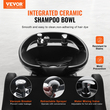 VEVOR Shampoo Backwash Chair Barbershop Hair Washing Station & Electric Footrest