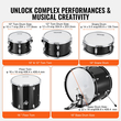 VEVOR Adult Drum Set 5-Pece 22 σε πλήρες σετ τυμπάνων πλήρους μεγέθους με βάση Throne