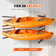 Βάση αποθήκευσης VEVOR Wall Kayak, Επιτοίχιες βάσεις για καγιάκ 4 χωρητικότητας για κουπιά κανόε καγιάκ, γάντζοι αποθήκευσης καγιάκ με ρυθμιζόμενους ενισχυμένους βραχίονες, κρεμάστρα καγιάκ φορτίου 400 LBS για εσωτερικό εξωτερικό γκαράζ