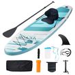 Φουσκωτό Stand Up Paddle Board VEVOR, 10,6&#039; x 33" x 6" Wide SUP Paddleboard με αφαιρούμενο κάθισμα καγιάκ, αξεσουάρ σανίδας, αντλία, κουπί, πτερύγιο, σακίδιο πλάτης, λουρί αστραγάλου και κιτ επισκευής, για νέους και ενήλικες