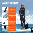 VEVOR Φουσκωτό Stand Up Paddle Board, 10&#039; x 33" x 6" Wide SUP Paddleboard με αφαιρούμενο κάθισμα καγιάκ, αξεσουάρ σανίδας, αντλία, κουπί, πτερύγιο, σακίδιο πλάτης, λουρί αστραγάλου και κιτ επισκευής, για νέους και ενήλικες