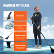 VEVOR Φουσκωτό Stand Up Paddle Board, 10&#039; x 33" x 6" Wide SUP Paddleboard, με αξεσουάρ σανίδας, αντλία, κουπί, πτερύγιο, τσάντα τηλεφώνου, σακίδιο πλάτης, λουρί αστραγάλου, κιτ επισκευής, αντιολισθητικό κατάστρωμα για νέους και ενήλικες