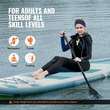 VEVOR Φουσκωτό Stand Up Paddle Board, 10&#039; x 33" x 6" Wide SUP Paddleboard, με αξεσουάρ σανίδας, αντλία, κουπί, πτερύγιο, τσάντα τηλεφώνου, σακίδιο πλάτης, λουρί αστραγάλου, κιτ επισκευής, αντιολισθητικό κατάστρωμα για νέους και ενήλικες