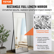 VEVOR Ολόσωμος καθρέφτης δαπέδου 71&#039;&#039; x 31&#039;&#039; Ελεύθερος όρθιος τοίχος με βάση