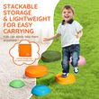 VEVOR Kids Balance Steping Stones Γήπεδο αισθητηριακών εμποδίων 6 ΤΕΜ. Εσωτερικός εξωτερικός χώρος