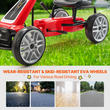 VEVOR Go Kart 4 τροχών με πεντάλ για παιδιά, ρυθμιζόμενο κάθισμα, χειρόφρενο, κόκκινο