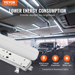 VEVOR 4PCS 4FT LED Ατμόστεγο Φωτιστικό 60W 7400LM Ατμόστεγο φωτιστικό 5000K