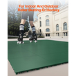 Σετ δαπέδου γυμναστικής 8 τμχ Interlocking PP Puzzle Rubber Tiles Green