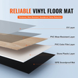 VEVOR Πλακάκια δαπέδου Interlocking Vinyl 1220 X 185 mm, 10 πλακάκια πάχους 5,5 mm που κουμπώνουν μαζί, δάπεδο DIY με κόκκους από φυσικό ξύλο για κουζίνα, τραπεζαρία, υπνοδωμάτια και μπάνια, εύκολο για διακόσμηση σπιτιού
