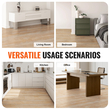 VEVOR Πλακάκια δαπέδου Interlocking Vinyl 1220 X 185 mm, 10 πλακάκια πάχους 5,5 mm που κουμπώνουν μαζί, δάπεδο DIY με κόκκους από φυσικό ξύλο για κουζίνα, τραπεζαρία, υπνοδωμάτια και μπάνια, εύκολο για διακόσμηση σπιτιού