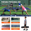 Σετ διχτυών VEVOR Pickleball, φορητό σύστημα Pickleball ρυθμιζόμενου μεγέθους 22 FT με τσάντα μεταφοράς, μπάλες και ρόδες, σταθερό μεταλλικό πλαίσιο ανθεκτικό στις καιρικές συνθήκες και ισχυρό δίχτυ PE, για υπαίθριο δρόμο πίσω αυλής