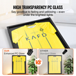 Θήκη πλαισίου οθόνης VEVOR Jersey, 23,3 x 31,2 x 1,5 ίντσες, Μεγάλο κουτί σκιάς αθλητικής φανέλας με δυνατότητα κλειδώματος με 98% γυαλί και κρεμάστρες για υπολογιστή με προστασία από την υπεριώδη ακτινοβολία, για μπλούζα και στολή για μπάσκετ μπάσκετ χόκεϊ για μπάσκετ