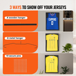 Θήκη πλαισίου οθόνης VEVOR Jersey, 23,3 x 31,2 x 1,5 ίντσες, Μεγάλο κουτί σκιάς αθλητικής φανέλας με δυνατότητα κλειδώματος με 98% γυαλί και κρεμάστρες για υπολογιστή με προστασία από την υπεριώδη ακτινοβολία, για μπλούζα και στολή για μπάσκετ μπάσκετ χόκεϊ για μπάσκετ
