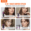 VEVOR Hair Dryer Brush 5-in-1 Hot Hair Styler Αναβαθμισμένο αρνητικό ιόν για μπούκλες