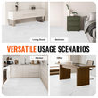 VEVOR Αυτοκόλλητα πλακάκια δαπέδου βινυλίου 12 x 12 ιντσών, 50 πλακάκια πάχους 1,5 mm, ξεφλούδισμα και ραβδί, υφή λευκού μαρμάρου DIY δάπεδο για κουζίνα, τραπεζαρία, υπνοδωμάτια και μπάνια, Εύκολη διακόσμηση σπιτιού