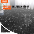 VEVOR 12" x 12" Αυτοκόλλητα πλακάκια δαπέδου βινυλίου 50 τμχ Μαύρο μάρμαρο πάχους 1,5 mm