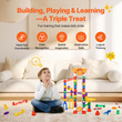 VEVOR Marble Run Set 153 ΤΕΜ με Μηχανοκίνητο Ανελκυστήρα Εκπαιδευτικό δώρο για παιδιά
