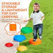 VEVOR Kids Balance Steping Stones Γήπεδο αισθητηριακών εμποδίων 5 ΤΕΜ. Εσωτερικός εξωτερικός χώρος