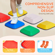 VEVOR Kids Balance Steping Stones Γήπεδο αισθητηριακών εμποδίων 10 ΤΕΜ. Εσωτερικός εξωτερικός χώρος