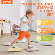VEVOR Kids Balance Steping Stones Γήπεδο αισθητηριακών εμποδίων 6 ΤΕΜ. Εσωτερικός εξωτερικός χώρος