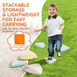 VEVOR Kids Balance Steping Stones Γήπεδο αισθητηριακών εμποδίων 6 ΤΕΜ. Εσωτερικός εξωτερικός χώρος
