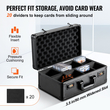 VEVOR 120 PSA Graded Card Storage Box 4 Slots Θήκη για αθλητικές κάρτες Κωδική κλειδαριά