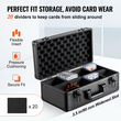 VEVOR 108 PSA Graded Card Storage Box 4 Slots Θήκη για αθλητικές κάρτες Κλειδαριά με κλειδί